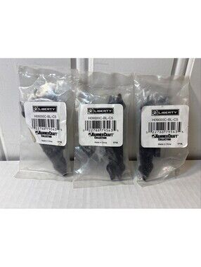 Lot of 3 of 2 Packs Liberty Hammercraft Black Flush Cabinet Hinge H09000C-BL-C5
